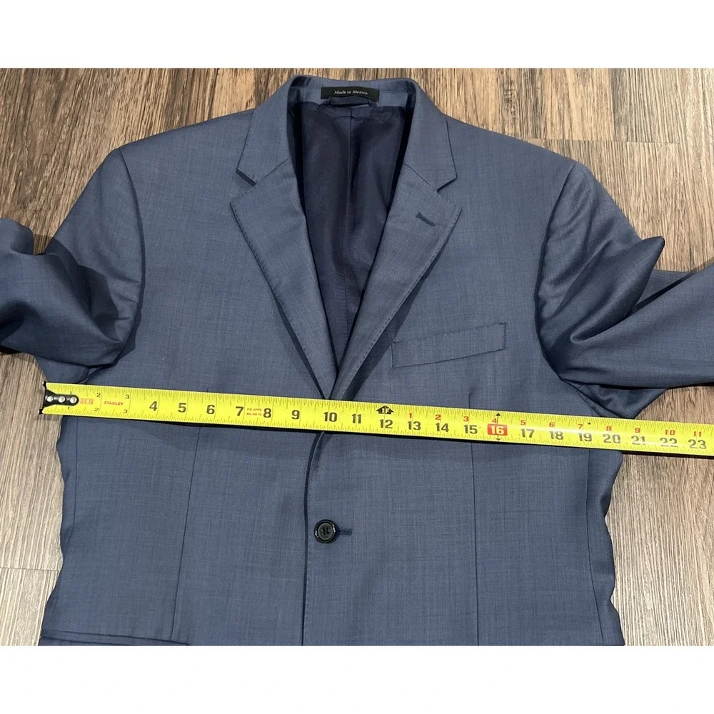 Lauren Ralph Lauren Black Label Slim Fit Mens Blue Jacket Blazer Size 42R Wool